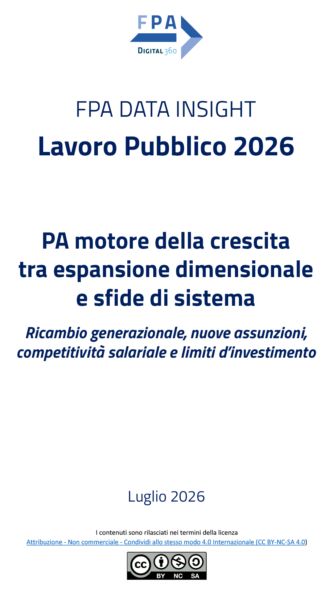 Lavoro Pubblico 2026 | PA motore della crescita tra espansione dimensionale e sfide di sistema